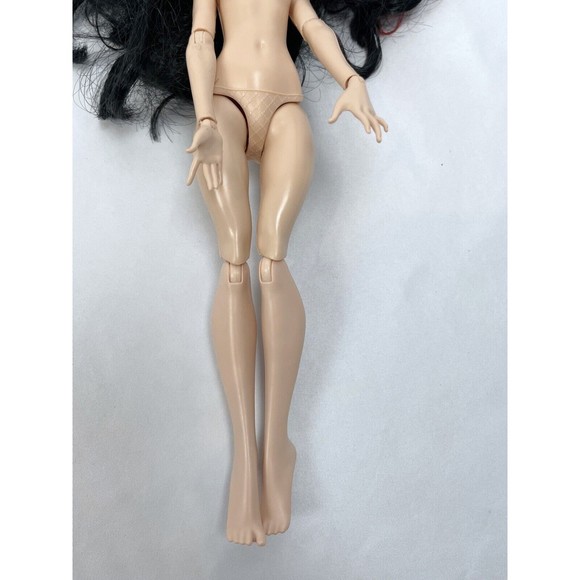 Ever After High Lizzie Hearts Fashion Doll 10” Black Pink Hair No Clothes Naked - Picture 3 of 7